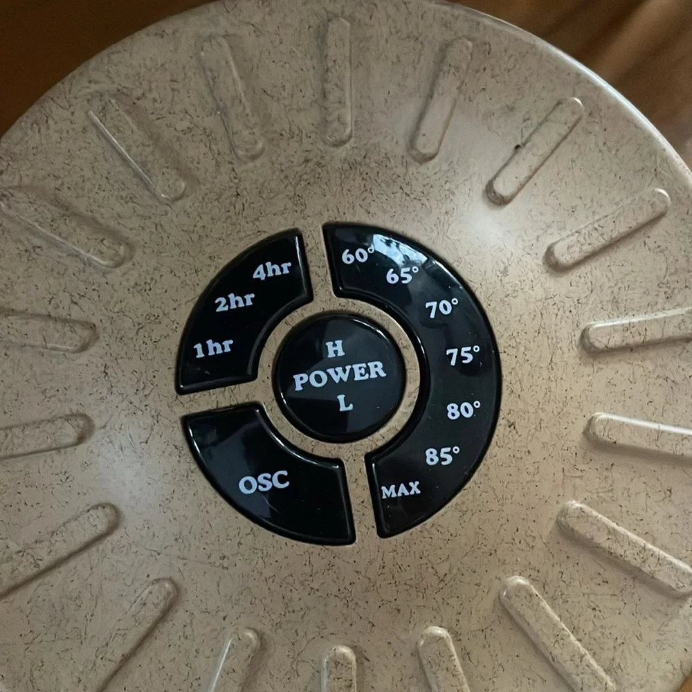 COPY - Chic Beige and Black Space Heater - Picture 2 of 4